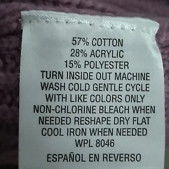 Long sleeve lightweight dusty rose sweater - Picture 4 of 4